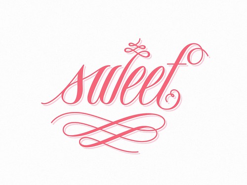 Typography - Sweet by Drew Melton via phraseologyproject