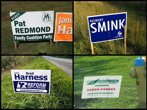 Signs for Other Political Parties