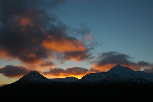Sunrise over the Mamores