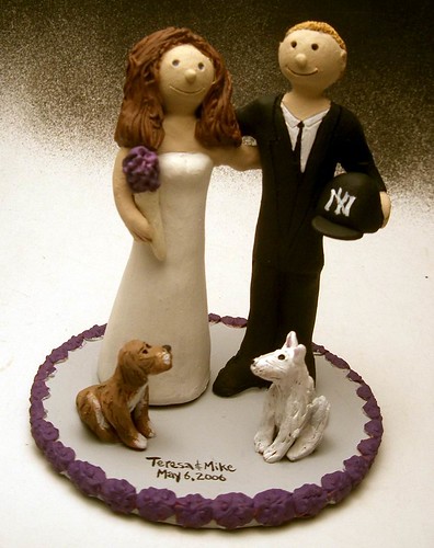Cute Wedding Cake Topper with Pet Dogs originally uploaded by 