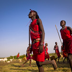Maasai warriors dancing - Kenya
