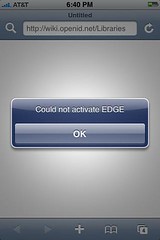 Could not activate EDGE