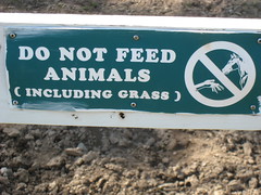 Kelsey Creek Farm Warning Sign
