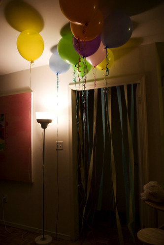 balloons at the entrance