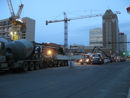 Cement trucks a go-go!