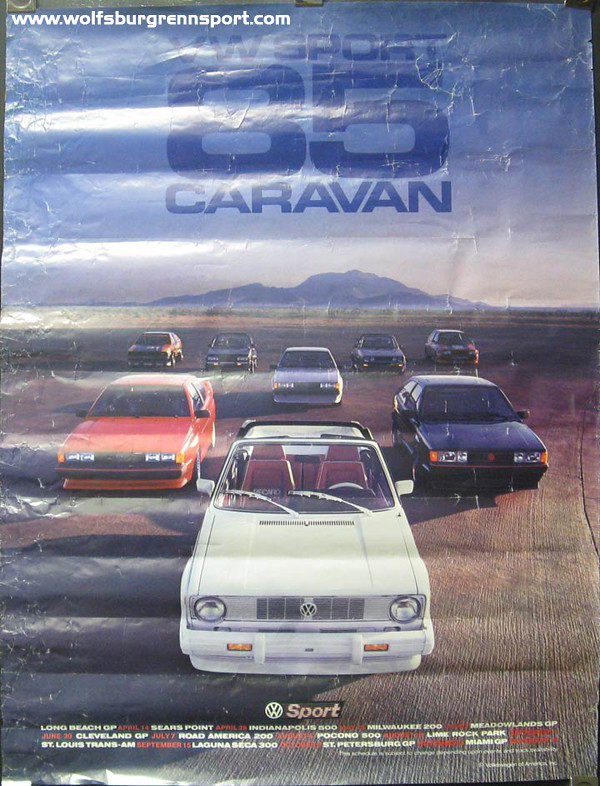 VW Sport 85 Caravan Poster - Pocono