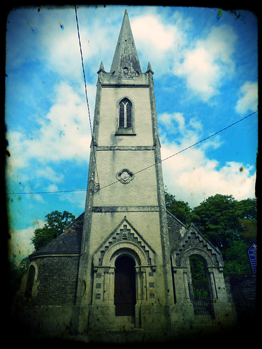 Carnalway church & cemetery with effects