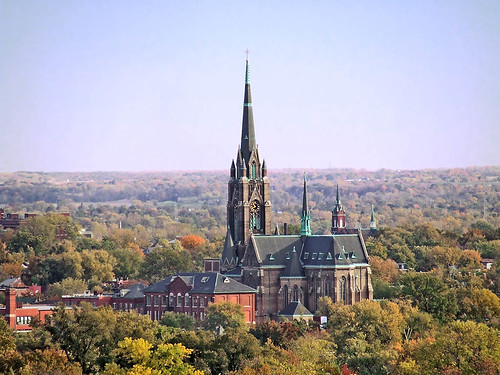 Saint Francis de Sales Oratory, in Saint Louis, Missouri, USA - view from Compton Heights Water Tower.jpg