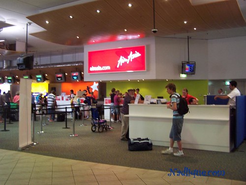 Air Asia X check-in counter
