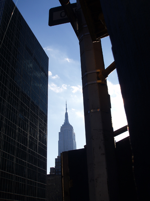 glimpse of Empire State Building