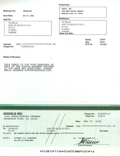 Adsense cheque payment 2- 270508