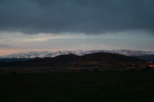 snowy san diego mountains