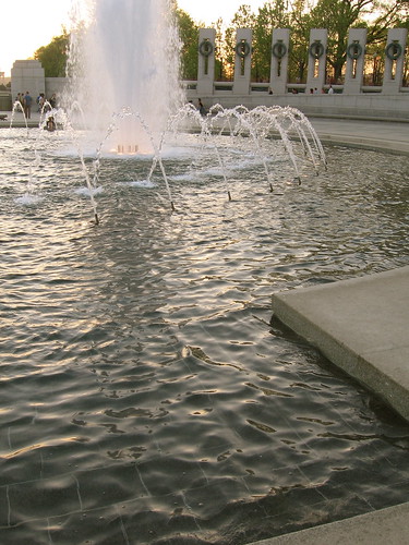 fountain at the monument