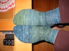 Crochet Socks from Handspun