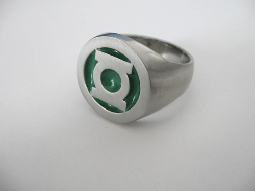 green lantern ring. Stainless Steel Green Lantern