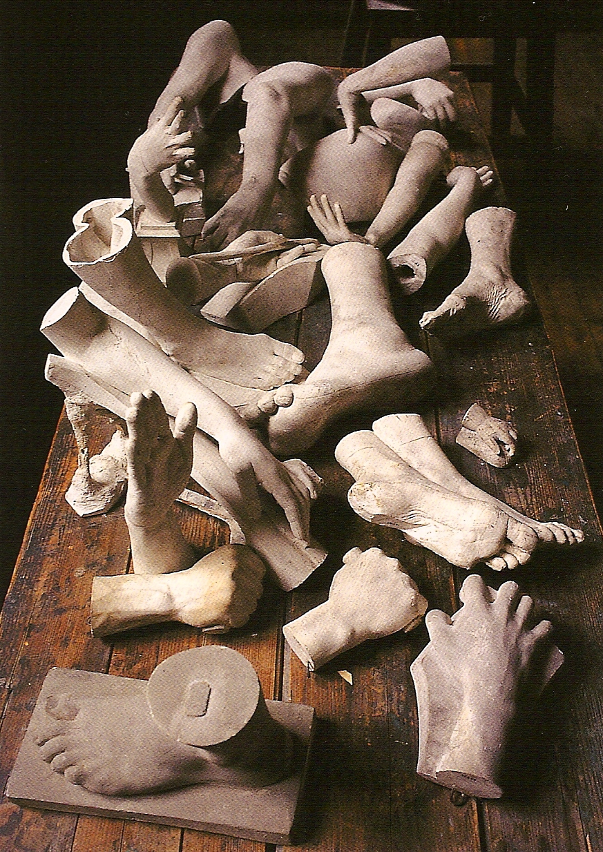 Fourteen hands, and seven human feet (Nineteenth Century) Éecole des Beaux-Arts, Paris