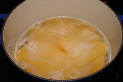 Warm the beer, American cheese, butter, sugar and salt in a saucepan until just melted.