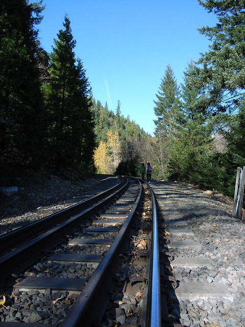 Walking along Southern Pacific Railroad
