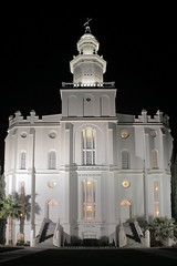 St George Temple at Night