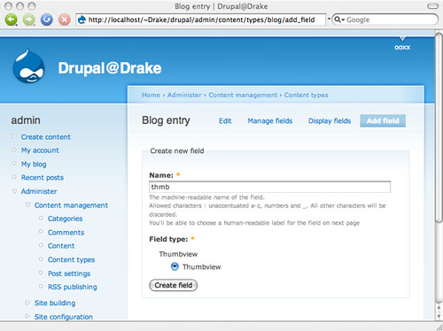 Thumbview Field for Drupal