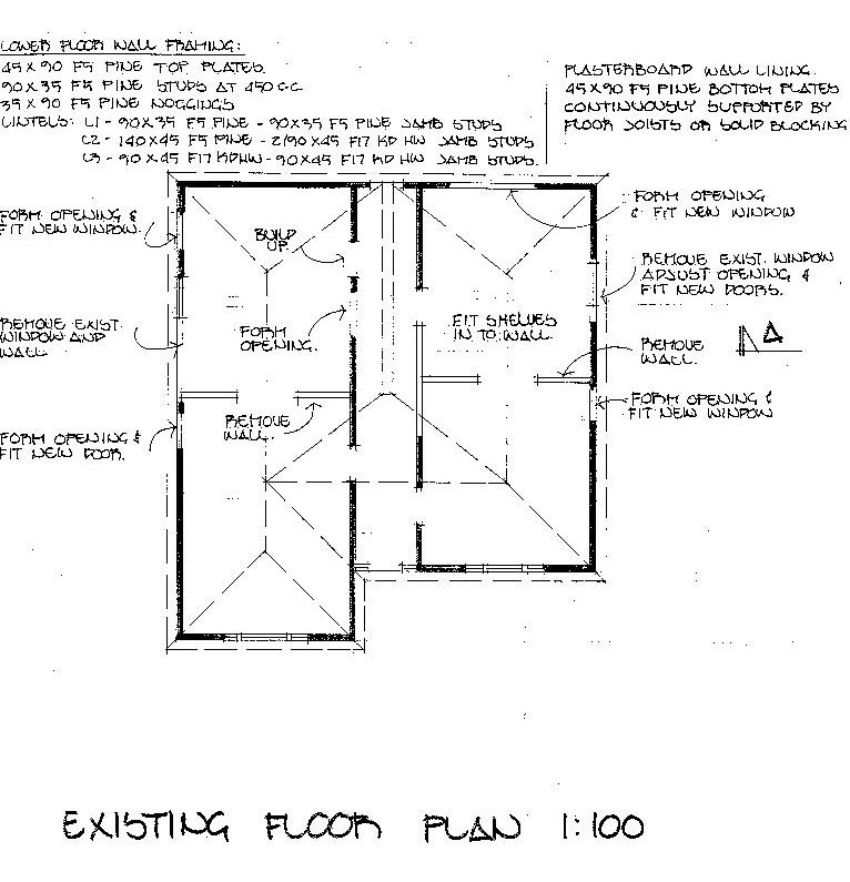 Cottage -existing floorplan