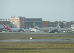 Airbus S.A.S. Flight Line (Foreground; West).