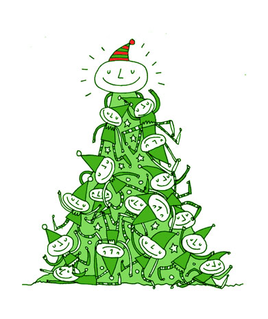 shaun's christmas tree