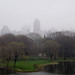 Foggy skyline seen from Central Park 
