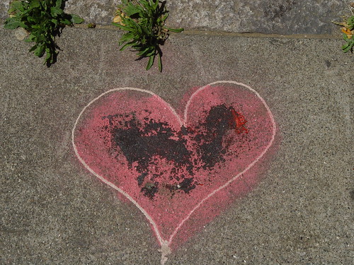 Broken Heart on the Sidewalk by Franco Folini