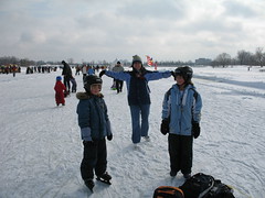 Skating on Dows Lake