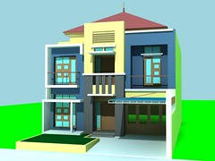 Rumah Tinggal 2 Lantai dengan Pergola by Indograha Arsitama Desain 
& Build