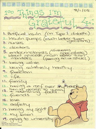 100 Things I'm Grateful for - Page 1