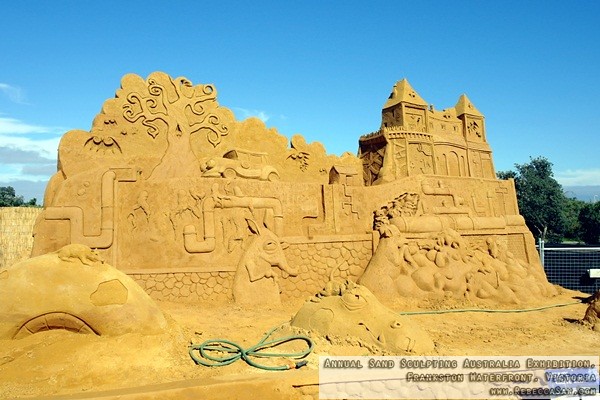 Annual Sand Sculpting Australia exhibition, Frankston waterfront-08