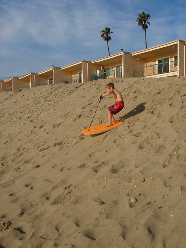 sand surfing