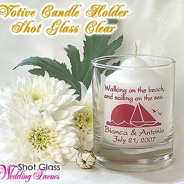 Personalized Glass Candle Holder Wedding Favors Votive Candles have become a