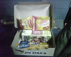 Snack pack on our 22 hour bus ride