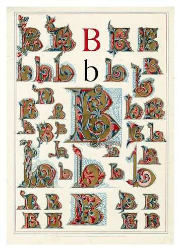 002-Letra B-Owen Jones Alphabet 1864- Copyright © 2010 Panteek.  All Rights Reserved