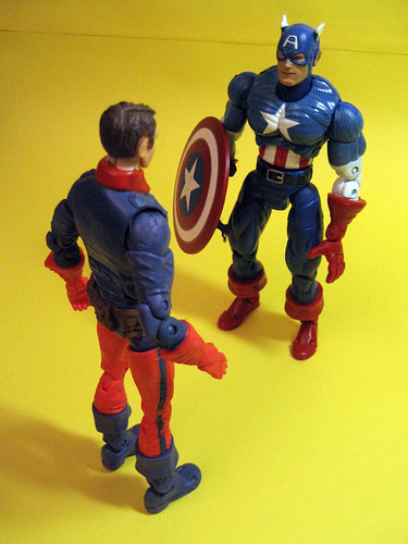 Bucky and Captain America