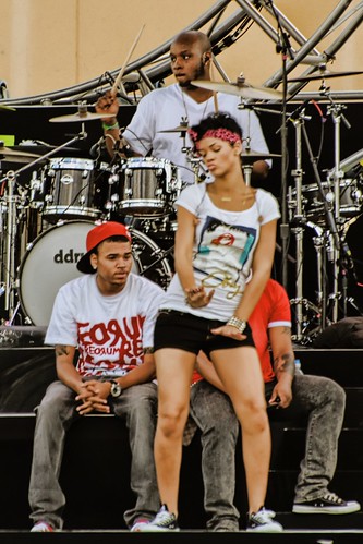 pics of rihanna and chris brown. Rihanna with Chris Brown