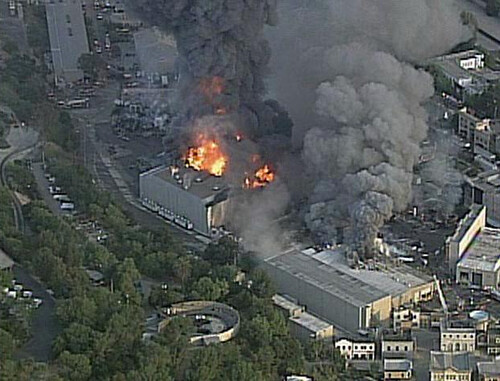 Universal Studios en incendio