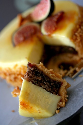 Wedge of the fig tart