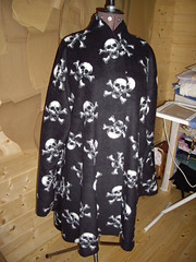 Skull fleece swing jacket