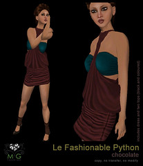[MG fashion] Le Fashionable Python (chocolate)