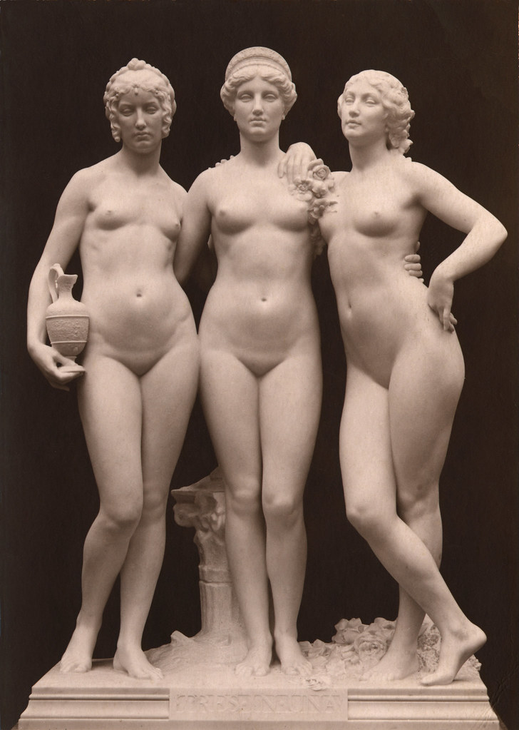 Paul Richer (Chartes, 1849-Paris, 1933) Tres in una (1910) 185 by 124 by 60 cm. École des Beaux-Arts, Paris