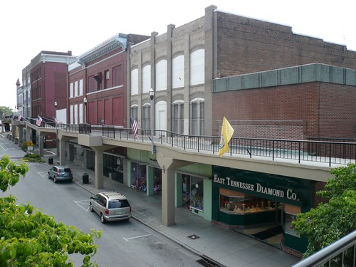 Second floor retail, Downtown Morristown, Tennessee