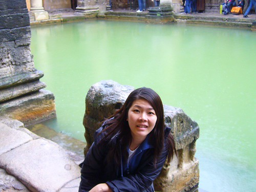 Shirley at Roman baths
