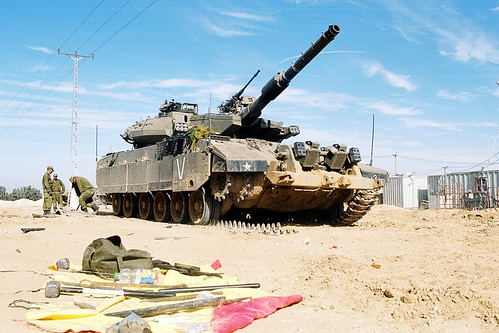 Israeli troops at the Gaza border by velvetart.