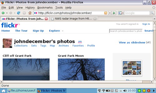 Flickr View with Horizontal Scrollbar Activated