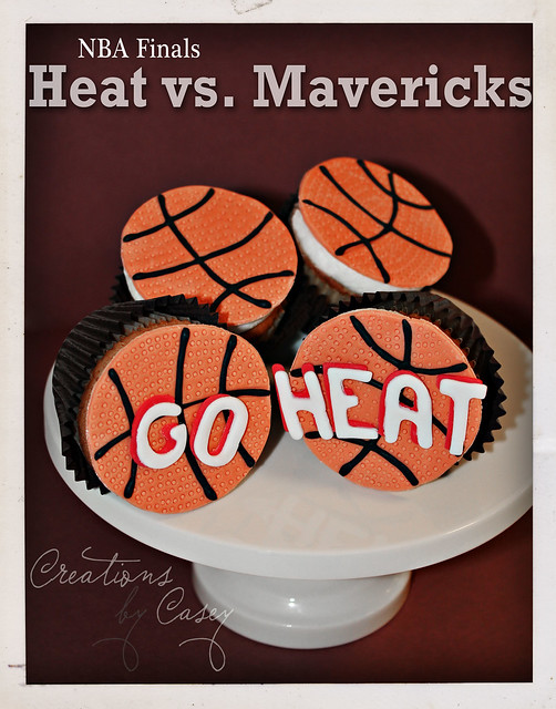 Miami Heat cupcakes, ofcourse
