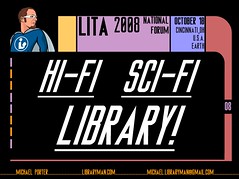 hi-fi sci-fi library: LITA 08 Intro Slide #1
